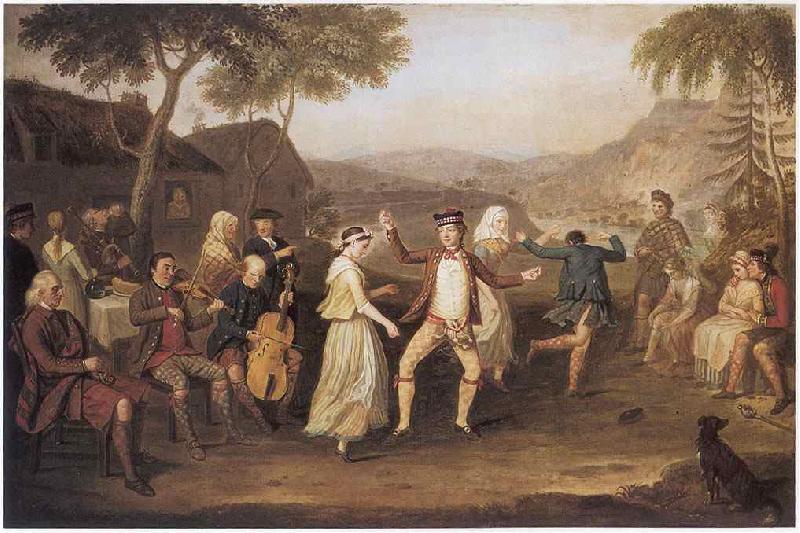 David Allan The Highland Wedding oil painting image